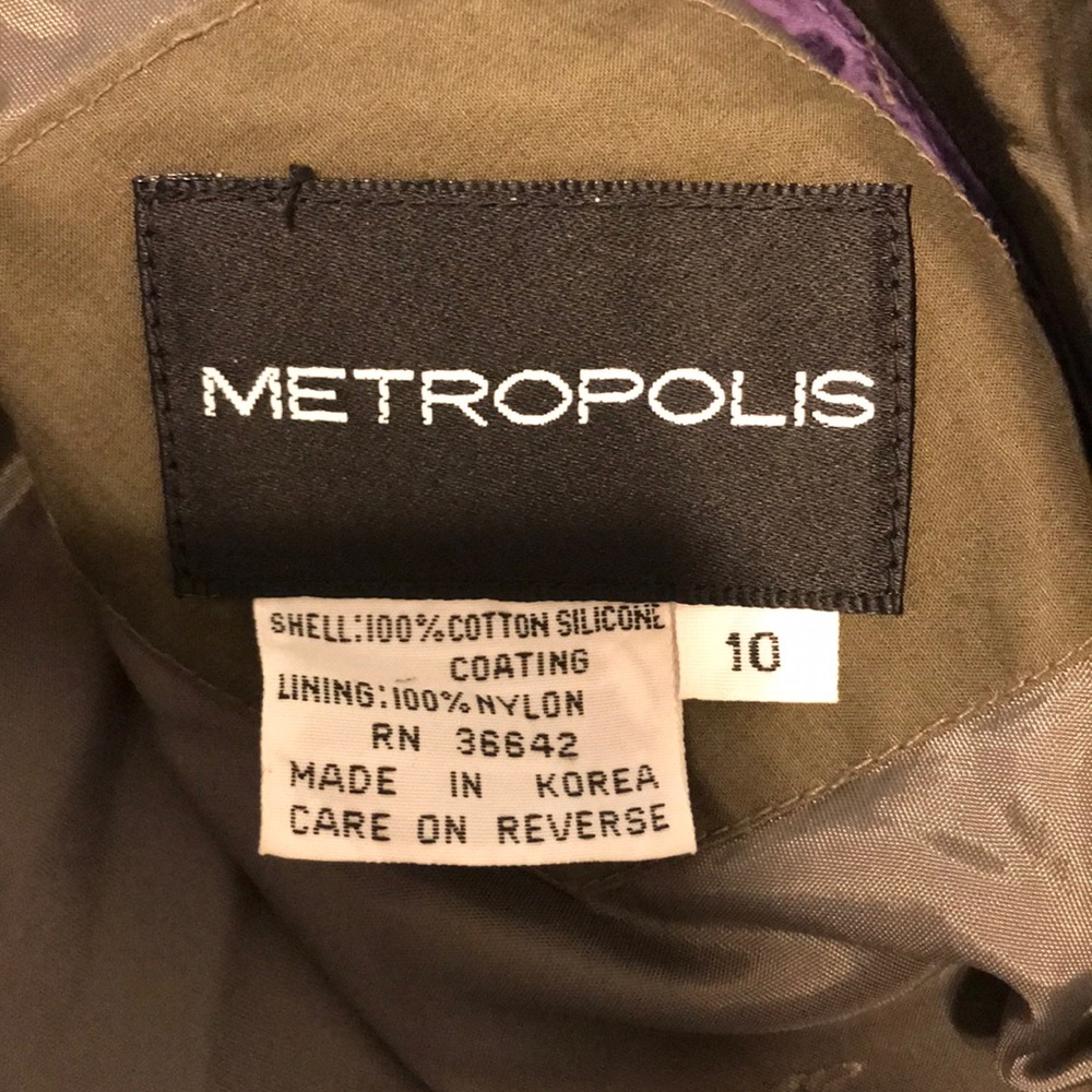 Green trench coat